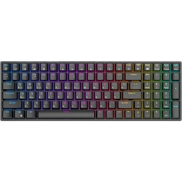 Клавиатура Royal Kludge RK100 RGB (черный, RK Red)